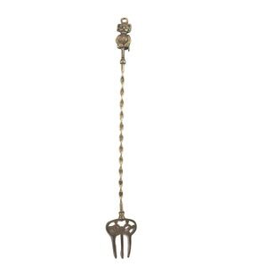 Victorian Brass Toasting Fork Gargoyle Devil Imp